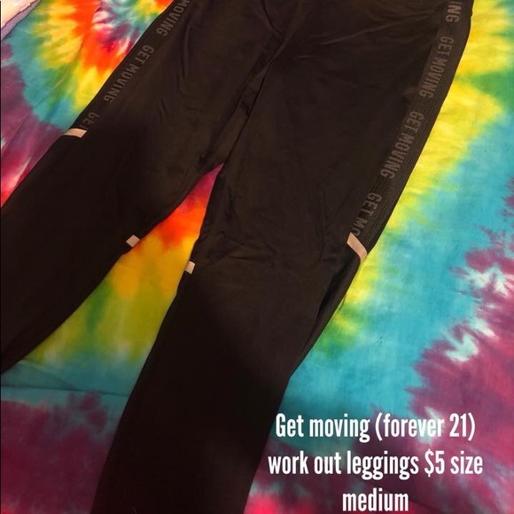 “Get Moving” Forever 21 Workout Pants! - Picture 1 of 1